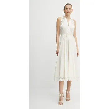 Dámské šaty Šaty Twinset béžová barva, maxi, 251TT2090 01X, vel. 34