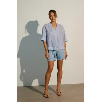 Dámská halenka Lněná halenka Medicine RS25.BKD901 modrá 50A, vel. XL