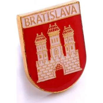 Odznak (pins) Bratislava 2x1,5 cm - barevný