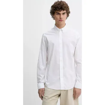 Bavlněná košile Timberland TB0A6GRH1001 bílá 00X, vel. L