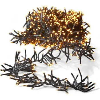 Venkovní LED vánoční girlanda řetěz 5 m 250 led - teplá bílá