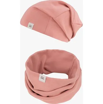 Nákrčník Doke Set čepice a nákrčník organic old rose