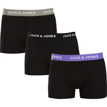 Boxerky 3PACK pánské boxerky Jack and Jones černé (12268482) XXL Možnost vrácení zboží ZDARMA do 120 dnů!