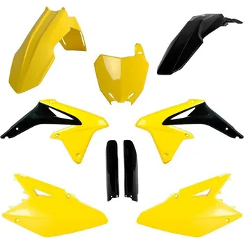 POLISPORT kompletní sada plastů (FULL KIT) SUZUKI RMZ 450 08-17 v sadě tabulka přední (8659300001) i kryty tlumičů (8398300002) barva žlutá černá OEM (POLISPORT kompletní sada plastů (FULL KIT) SUZUKI RMZ 450 08-17 v sadě tabulka přední (8659300001) i kry