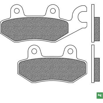 Brzdová destička NEWFREN brzdové destičky přední KH197 (organické) (NEWFREN brzdové destičky přední KH197 (organické))