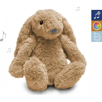 plyšák ZAZU - Králíček RO s nočním světlem a USB nabíjením béžový