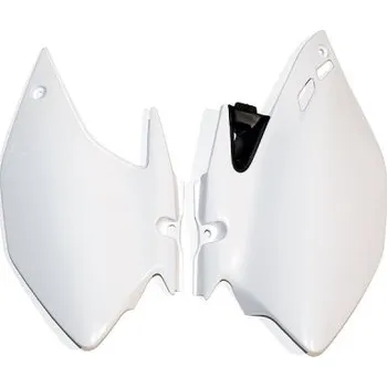 UFO boční tabulky na startovací číslo YAMAHA WRF 250 07-14, WRF 450 07-11 barva bílá (UFO boční tabulky na startovací číslo YAMAHA WRF 250 07-14, WRF 450 07-11 barva bílá)