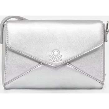 Kabelka United Colors of Benetton stříbrná barva, 6L5ECY022 6L5ECY022.G.Seasonal SLV, vel. ONE SIZE