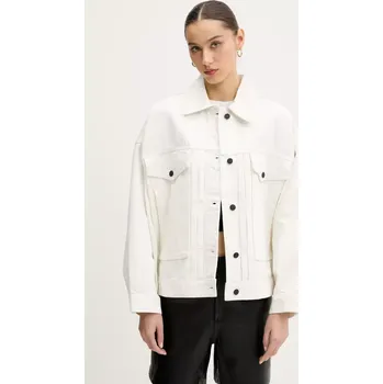 Dámská casual bunda Džínová bunda HUGO bílá barva, přechodná, 50535349 00J, vel. XL