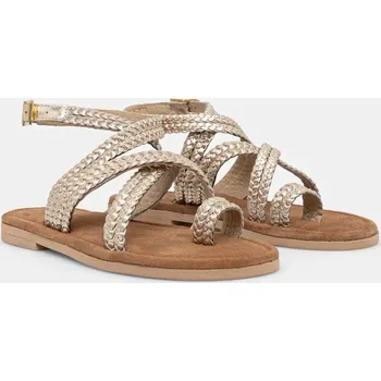 Dámské sandále Kožené sandály Answear.LAB SC4333 zlatá 10Y, EUR 36