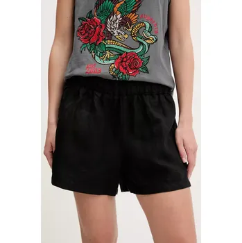 Lněné kraťasy Superdry W7110450A.02A černá 99X, vel. L