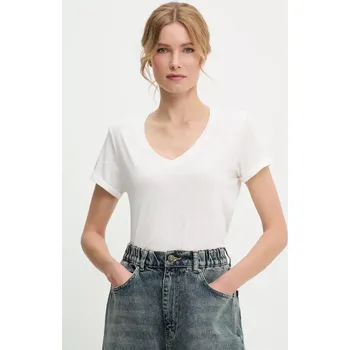 Pánské tričko Plátěné tričko Answear.LAB E24.73.FLK bílá 00X, vel. L