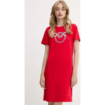 Dámské šaty Bavlněné šaty Pinko Answear Exclusive černá barva, mini 103933.A1R7 33X, vel. XS