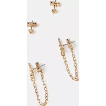 Náušnice Náušnice AllSaints 2-pack 37361293BRS711 zlatá 10Y, vel. ONE SIZE