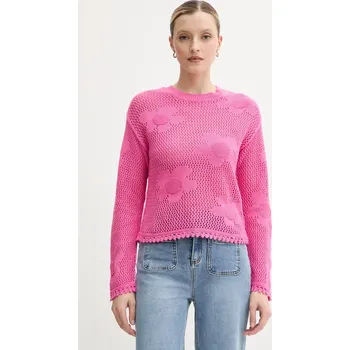 Dámský svetr Bavlněný svetr Morgan MRINGA růžová 42X, vel. XS