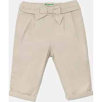 Chlapecké kalhoty Dětské kalhoty United Colors of Benetton béžová barva, 4T48GF02C 4T48GF02C.P.Seasonal 80X, vel. 104