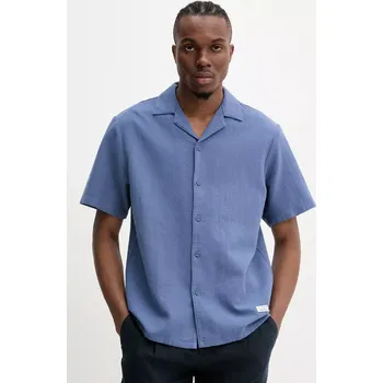 Pánská košile Bavlněná košile Marc O'Polo pánská, modrá barva, regular, 5000006578 95X, vel. L