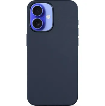 Pouzdro na mobilní telefon Kryt na mobil Epico Mag+ kožený kryt iPhone 16 - modrý