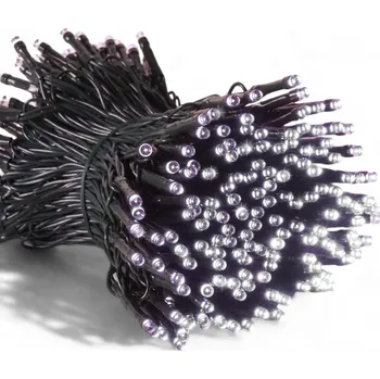 Vnitřní vánoční řetěz 18 m 180 led, studená bílá, 8 programů