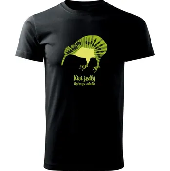 Pánské tričko Kiwi jedlý (Hana-creative) - Triko extra velké (5-8XL) - 7XL ( Černá )