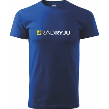 Pánské tričko Rád ryju lžíce - Triko extra velké (5-8XL) - 8XL ( Královská modrá )