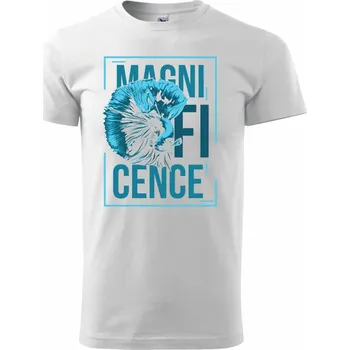 Pánské tričko Fish magnif - Triko extra velké (5-8XL) - 6XL ( Bílá )