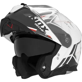 Motodoplněk Přilba n967 synchro, nox (bílá,černá,červená, vel. xl)