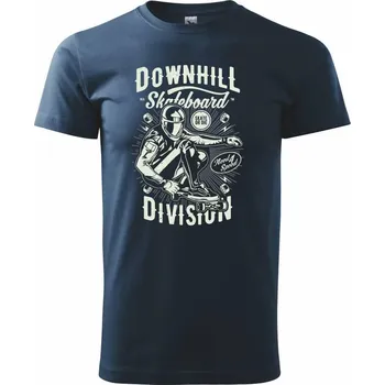 Downhill Skateboard Division - Triko extra velké (5-8XL) - 7XL ( Námořní modrá (velmi tmavá - téměř černá) )
