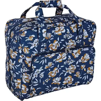 Organizér galanterie Velká taška na šicí stroj, pletení a háčkování - Podzimní květiny (Sewing Machine Bag autumn floral)
