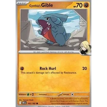 Sběratelská karetní hra Pokémon DRI 102/182 Cynthia's Gible - Destined Rivals Stav: Near Mint, Verze: NORMAL