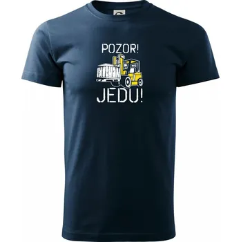 Pánské tričko Pozor jedu ještěrka - Triko extra velké (5-8XL) - 6XL ( Námořní modrá (téměř černá) )