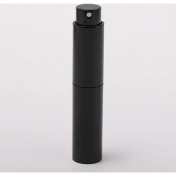 Plnitelný cestovní flakon s rozprašovačem 8 ml | skleněná lahvička - Lesklá černá