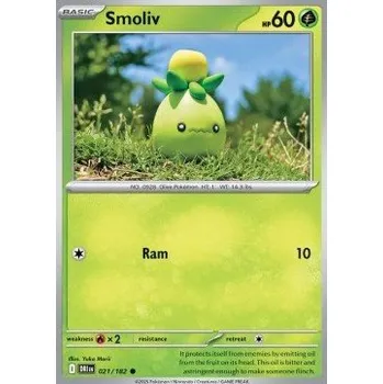 Volný čas Pokémon DRI 021/182 Smoliv - Destined Rivals Stav: Near Mint, Verze: NORMAL