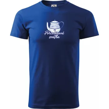 Pánské tričko Porcelánová svatba 20 - Triko extra velké (5-8XL) - 7XL ( Královská modrá )