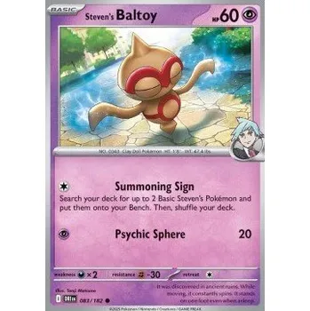 Karetní hra Pokémon DRI 083/182 Steven's Baltoy - Destined Rivals Stav: Near Mint, Verze: NORMAL
