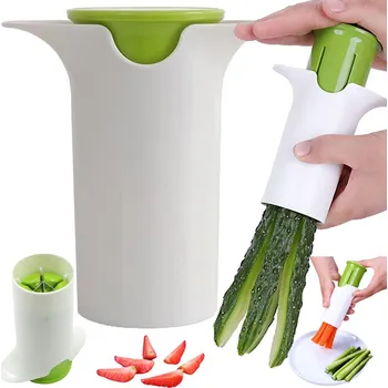 VERK GROUP Praktický kráječ na okurky – snadné a rychlé krájení čerstvých okurek