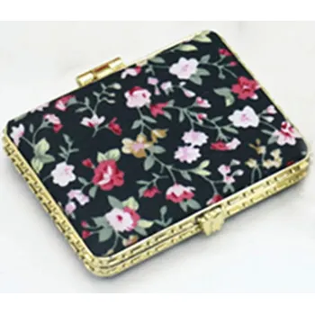 Kosmetické zrcátko Vintage kapesní kulaté kosmetické zrcátko | kosmetické doplňky - Black-D