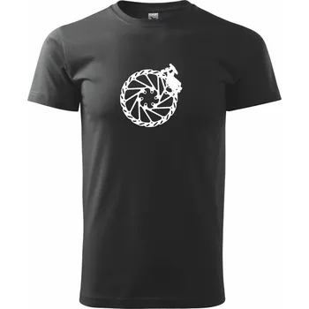 Cyclo kotoučová brzda - Triko extra velké (5-8XL) - 7XL ( Černá )