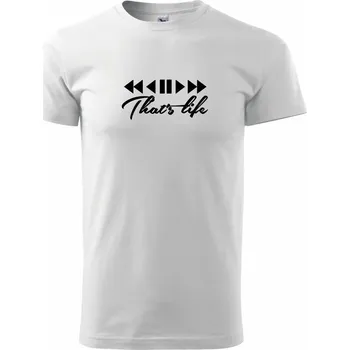 That's life - Triko extra velké (5-8XL) - 7XL ( Bílá )