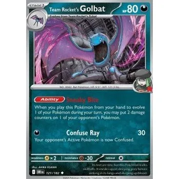 Volný čas Pokémon DRI 121/182 Team Rocket's Golbat - Destined Rivals Stav: Near Mint, Verze: NORMAL