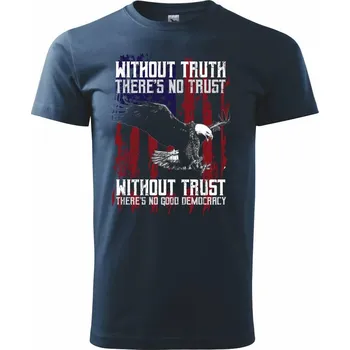 Eagle democracy - Triko extra velké (5-8XL) - 6XL ( Námořní modrá (velmi tmavá - téměř černá) )