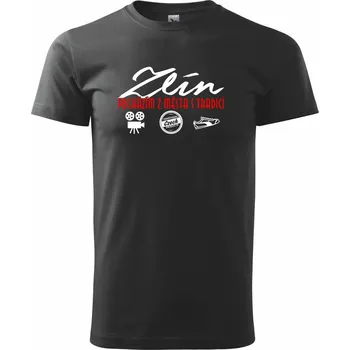 Zlín město s tradicí - Triko extra velké (5-8XL) - 8XL ( Černá )