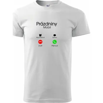 Prázdniny volají - Triko extra velké (5-8XL) - 6XL ( Bílá )