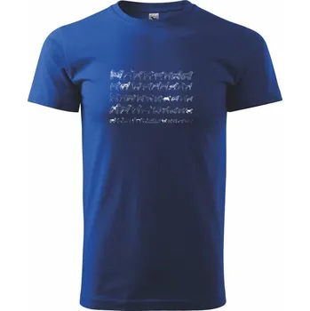 Psí smečka - Triko extra velké (5-8XL) - 8XL ( Královská modrá )