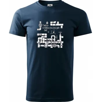 Instalatér tohle zvládne jen pár lidí - Triko extra velké (5-8XL) - 6XL ( Námořní modrá (velmi tmavá - téměř černá) )