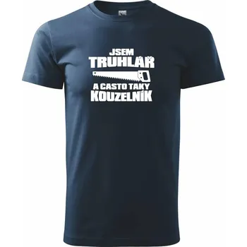 Truhlář kouzelník - Triko extra velké (5-8XL) - 7XL ( Námořní modrá (velmi tmavá - téměř černá) )