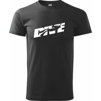 Pánské tričko Dive potápěč - Triko extra velké (5-8XL) - 6XL ( Černá )