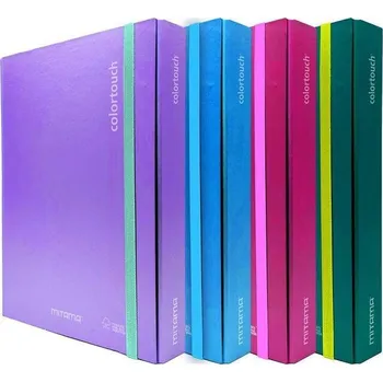 Archivační box Desky s gumičkou "Color Touch", 5cm, červená, MITAMA 62034-90281