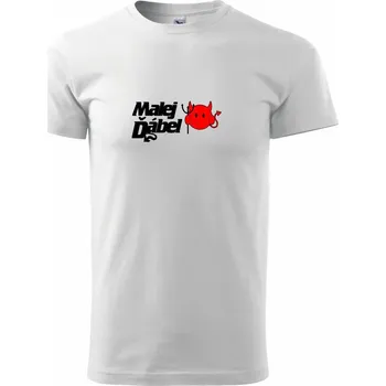 Pánské tričko Malej dábel - Triko extra velké (5-8XL) - 6XL ( Bílá )