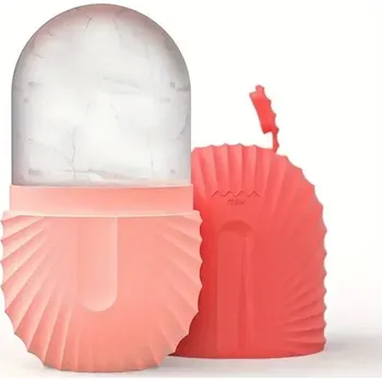 Masážní přístroj Ledový masážní váleček pro lifting pleti a konturování obličeje | péče o pleť - Růžový